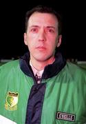 7 January 2000; St Francis manager Jimmy Harte during the Harp Larger FAI Cup Second Round match between St Francis and Shelbourne at John Hyland Park in Dublin. Photo by Damien Eagers/Sportsfile