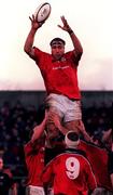 8 January 2000; John Langford of Munster during the Heineken Cup Pool 4 Round 5 match between Munster and Saracens at Thomond Park in Limerick. Photo by Ray Lohan/Sportsfile