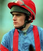 9 January 1999: Jockey Kieran Kelly ahead of the Ladbroke Hurdle at Leopardstown Racecourse in Dublin. Photo by Ray McManus/Sportsfile