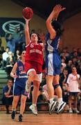 31 January 1999; Lorraine O'Brien of Tolka Rovers in action against Jillian Hayes of Waterford Wildcats Sprite Cup Women's Basketball Final at the National Bastketball Arena in Tallaght, Dublin. Photo by Brendan Moran/Sportsfile