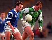 25 January 1998; Seamus Moynihan of Munster in action against John McDermott of Leinster during the Interprovincial Railway Cup Football Championship Semi-Final match between Munster and Leinster at Fitzgerald Stadium in Killarney, Kerry. Photo by Ray McManus/Sportsfile