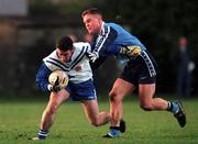 2 January 2000; Paddy Christie of Blue Stars in action against David Stynes of Dublin during the Millennium Blue Stars Exhibition Game between Blue Stars and Dublin at Páirc de Burca in Stillorgan, Dublin. Photo by Damien Eagers/Sportsfile