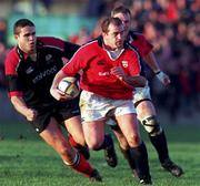 8 January 2000; Peter Clohessy of Munster in action against Nick Walsh of Saracens during the Heineken Cup Pool 4 Round 5 match between Munster and Saracens at Thomond Park in Limerick. Photo by Brendan Moran/Sportsfile