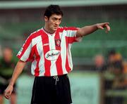 18 December 1999; Peter Hutton of Derry City during the Eircom League Premier Division match between UCD and Derry City at Belfield Park in Dublin. Photo by David Maher/Sportsfile