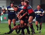 7 January 2000; Robert Casey of Leinster in action against Andy Nicol of Glasglow Caledonians during the Heineken Cup Pool 1 Round 5 match between Leinster and Glasgow Caledonians at Donnybrook in Dublin. Photo by David Maher/Sportsfile