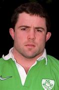 25 January 2000; Shane McDonald during an Ireland A squad portraits session. Photo by Matt Browne/Sportsfile
