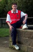 6 January 2000; Republic of Ireland and Arsenal's Stephen Bradley at his home in Jobstown, Tallaght, Dublin. Photo by David Maher/Sportsfile