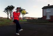 6 January 2000; Republic of Ireland and Arsenal's Stephen Bradley at his home in Jobstown, Tallaght, Dublin. Photo by David Maher/Sportsfile