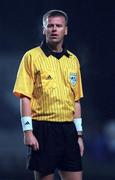 10 February 1999; Referee Thor Orrason, Iceland, during the International Friendly match between Republic of Ireland and Paraguay at Lansdowne Road in Dublin. Photo by Ray McManus/Sportsfile