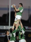 29 May 2007; Ireland A's Ryan Caldwell wins a lineout. Barclays Churchill Cup, Ireland A v New Zealand Maori, Sandy Park, Exeter, England. Picture credit: Richard Lane / SPORTSFILE