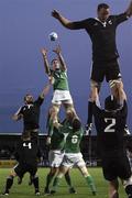 29 May 2007; Ryan Caldwell, Ireland A, wins possession in the line-out. Barclays Churchill Cup, Ireland A v New Zealand Maori, Sandy Park, Exeter, England. Picture credit: Paul Thomas / SPORTSFILE