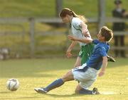 30 May 2007; Katie Taylor, Republic of Ireland, in action against Laura Barbierato, Italy. Women's European Championship Qualifier, Republic of Ireland v Italy, Belfield Park, Dublin. Picture credit: Brendan Moran / SPORTSFILE