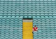 3 June 2007; A lone Cork fan watches the game from the uncovered stand. Bank of Ireland Munster Senior Football Championship Semi-Final, Cork v Tipperary, Gaelic Grounds, Limerick. Picture credit: Brendan Moran / SPORTSFILE