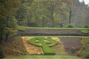 6 November 2014; South Africa's Victor Matfield tees off from the 12th during a visit to the Championship Course at Druids Glen Resort. Druids Glen, Newtownmountkennedy, Co. Wicklow. Picture credit: Pat Murphy / SPORTSFILE