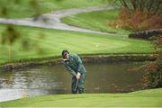6 November 2014; South Africa's Jean de Villiers chips onto the 12th green during a visit to the Druids Glen Hotel & Resort. Druids Glen, Newtownmountkennedy, Co. Wicklow. Picture credit: Pat Murphy / SPORTSFILE
