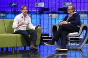 6 November 2014; Mark Pincus, left, Founder, Zynga, Tony Conrad, True Ventures, on the centre stage during Day 3 of the 2014 Web Summit in the RDS, Dublin, Ireland. Picture credit: Stephen McCarthy / SPORTSFILE / Web Summit