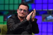 6 November 2014; Bono, Musician, Elevation Partners, on the centre stage during Day 3 of the 2014 Web Summit in the RDS, Dublin, Ireland. Picture credit: Stephen McCarthy / SPORTSFILE / Web Summit