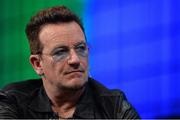 6 November 2014; Bono, Musician, Elevation Partners, on the centre stage during Day 3 of the 2014 Web Summit in the RDS, Dublin, Ireland. Picture credit: Brendan Moran / SPORTSFILE / Web Summit