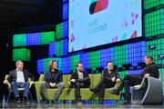 6 November 2014; Bono, Musician, Elevation Partners, on the centre stage during Day 3 of the 2014 Web Summit in the RDS, Dublin, Ireland. Picture credit: Brendan Moran / SPORTSFILE / Web Summit