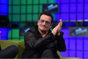 6 November 2014; Bono, Musician, Elevation Partners, on the centre stage during Day 3 of the 2014 Web Summit in the RDS, Dublin, Ireland. Picture credit: Stephen McCarthy / SPORTSFILE / Web Summit