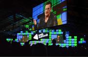 6 November 2014; Bono, Musician, Elevation Partners, on the centre stage during Day 3 of the 2014 Web Summit in the RDS, Dublin, Ireland. Picture credit: Cody Glenn / SPORTSFILE / Web Summit