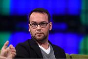 6 November 2014; Dana Brunetti, Producer, House Of Cards, on the centre stage during Day 3 of the 2014 Web Summit in the RDS, Dublin, Ireland. Picture credit: Stephen McCarthy / SPORTSFILE / Web Summit