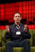 6 November 2014; Jimmy Chamberlin, Founding Member and CEO/Co-Founder, Smashing Pumpkins and LiveOne Inc, discusses Music in a Digital Age on the centre stage during Day 3 of the 2014 Web Summit in the RDS, Dublin, Ireland. Picture credit: Stephen McCarthy / SPORTSFILE / Web Summit