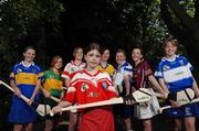 29 May 2007; At the launch of the Coillte Development Squads 2007, are, from left, Alice Fogarty, Tipperary, Emma Maunsell, Kerry, Dania Donnelly, Derry, Aoibheann Spillane, Louth, Sinead Tuohy, Clare, Emma McKenna, Monaghan, Sarah Jackson, Westmeath, and Sheila Burke, Laois. Croke Park, Dublin. Photo by Sportsfile