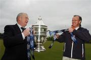 30 May 2007; The FAI Ford Senior Cup unveiled its new trophy. The solid silver trophy replaces the original FAI trophy which has been in existence since the first playing of the competition back in 1922. Pictured with the new trophy are,  Eddie Murphy, right, Chairman and Managing Director, Ford Ireland, with Paddy McCaul, Chairman, eircom League. The Heritage Golf and Spa Resort, Killenard, Co. Laois. Picture credit: David Maher / SPORTSFILE