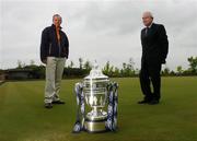 30 May 2007; The FAI Ford Senior Cup unveiled its new trophy. The solid silver trophy replaces the original FAI trophy which has been in existence since the first playing of the competition back in 1922. Pictured with the new trophy are,  Eddie Murphy, left, Chairman and Managing Director, Ford Ireland, with Paddy McCaul, Chairman, eircom League. The Heritage Golf and Spa Resort, Killenard, Co. Laois. Picture credit: David Maher / SPORTSFILE