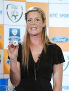 31 May 2007; Republic of Ireland international goalkeeper Emma Byrne making the FAI Ford Senior Cup 2nd Round Draw, The Heritage, Killinard, Co Laois. Picture credit: Brendan Moran / SPORTSFILE