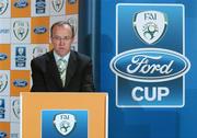 31 May 2007; Eddie Murphy, MD, Ford, speaking at the FAI Ford Senior Cup 2nd Round Draw, The Heritage, Killinard, Co Laois. Picture credit: Brendan Moran / SPORTSFILE