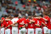 3 June 2007; The Louth team form a huddle before the match. Bank of Ireland Leinster Senior Football Championship 2nd Replay, Louth v Wicklow, Croke Park, Dublin. Picture credit: Brian Lawless / SPORTSFILE