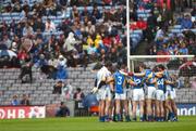 3 June 2007; The Wicklow team form a huddle before the match. Bank of Ireland Leinster Senior Football Championship 2nd Replay, Louth v Wicklow, Croke Park, Dublin. Picture credit: Brian Lawless / SPORTSFILE