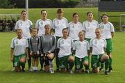 30 May 2007; The Republic of Ireland team. Women's European Championship Qualifier, Republic of Ireland v Italy, Belfield Park, Dublin. Picture credit: Brendan Moran / SPORTSFILE