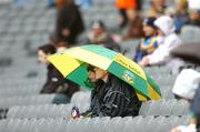 3 June 2007; Two Meath supporters look on before the start of the game. Bank of Ireland Leinster Senior Football Championship, Meath v Dublin, Croke Park, Dublin. Picture credit: David Maher / SPORTSFILE