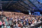 6 November 2014; A general view of the centre stage during Day 3 of the 2014 Web Summit in the RDS, Dublin, Ireland. Picture credit: Ramsey Cardy / SPORTSFILE / Web Summit