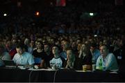 6 November 2014; A general view of the crowd during Bono's speech at the centre stage during Day 3 of the 2014 Web Summit in the RDS, Dublin, Ireland. Picture credit: Diarmuid Greene / SPORTSFILE / Web Summit