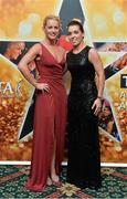 8 November 2014; In attendance at the TG4 Ladies Football All-Star Awards are, from left, Kerry footballers Bernie Breen and Sarah Houlihan. TG4 Ladies Football All-Star Awards 2014, Citywest Hotel, Saggart, Co. Dublin. Picture credit: Brendan Moran / SPORTSFILE