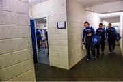 9 November 2014; St Vincent's captain Ger Brennan leads his players to the dressing room before the game. AIB Leinster GAA Football Senior Club Championship, Quarter-Final, Portlaoise v St Vincent's, O'Moore Park, Portlaoise, Co. Laois. Picture credit: Piaras Ó Mídheach / SPORTSFILE