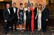 8 November 2014; In attendance at the TG4 Ladies Football All-Star Awards are, from left, Michael Tighe, Shane Foley, Ellen, Niamh, James, Aine, Sinead Tighe, Miranda Foley and Seamis Tighe, all from Leitrim. TG4 Ladies Football All-Star Awards 2014, Citywest Hotel, Saggart, Co. Dublin. Picture credit: Brendan Moran / SPORTSFILE