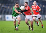 9 November 2014; Frankie Dolan, St Brigid's, in action against Myles Kelly, Balllintubber. AIB Connacht GAA Football Senior Club Championship, Semi-Final, Ballintubber v St Brigid's, Elverys MacHale Park, Castlebar, Co. Mayo. Picture credit: David Maher / SPORTSFILE