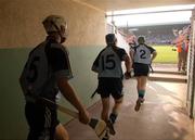 9 June 2007; The Dublin team lead by captain Philip Brennan, 2, make their way out onto the pitch before the start of the game. Guinness Leinster Senior Hurling Championship Semi-Final, Dublin v Wexford, Nowlan Park, Kilkenny. Picture credit: Matt Browne / SPORTSFILE