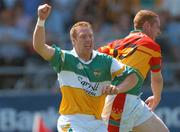 10 June 2007; Neville Coughlan, Offaly, celebrates after scoring his sides first goal. Bank of Ireland Leinster Senior Football Championship, Carlow v Offaly, O'Moore Park, Portlaoise, Co. Laois. Picture credit: David Maher / SPORTSFILE