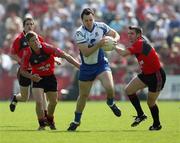 10 June 2007; Brendan McKenna, Monaghan, in action against Ronan Sexton and Ronan Murtagh, Down. Bank of Ireland Ulster Senior Football Championship, Down v Monaghan, Pairc Esler, Newcastle, Co. Down. Picture credit: Oliver McVeigh / SPORTSFILE