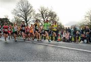 9 November 2014; A general view during the start of the 2014 Remembrance Run 5K. Phoenix Park, Dublin. Picture credit: Tomás Greally / SPORTSFILE