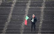 9 November 2014; St Brigid's supporter Frankie Dolan Snr watches on during the game. AIB Connacht GAA Football Senior Club Championship, Semi-Final, Ballintubber v St Brigid's, Elverys MacHale Park, Castlebar, Co. Mayo. Picture credit: David Maher / SPORTSFILE