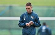 11 November 2014; Republic of Ireland's James McCarthy, leaves squad training ahead of their UEFA EURO 2016 Championship Qualifer, Group D, match against Scotland on Friday. Republic of Ireland Squad Training, Gannon Park, Malahide, Co. Dublin. Picture credit: David Maher / SPORTSFILE