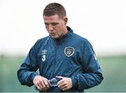 11 November 2014; Republic of Ireland's James McCarthy, leaves squad training ahead of their UEFA EURO 2016 Championship Qualifer, Group D, match against Scotland on Friday. Republic of Ireland Squad Training, Gannon Park, Malahide, Co. Dublin. Picture credit: David Maher / SPORTSFILE