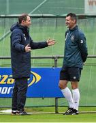 11 November 2014; Republic of Ireland manager Martin O'Neill with assistant manager Roy Keane, during squad training ahead of their UEFA EURO 2016 Championship Qualifer, Group D, match against Scotland on Friday. Republic of Ireland Squad Training, Gannon Park, Malahide, Co. Dublin. Picture credit: David Maher / SPORTSFILE